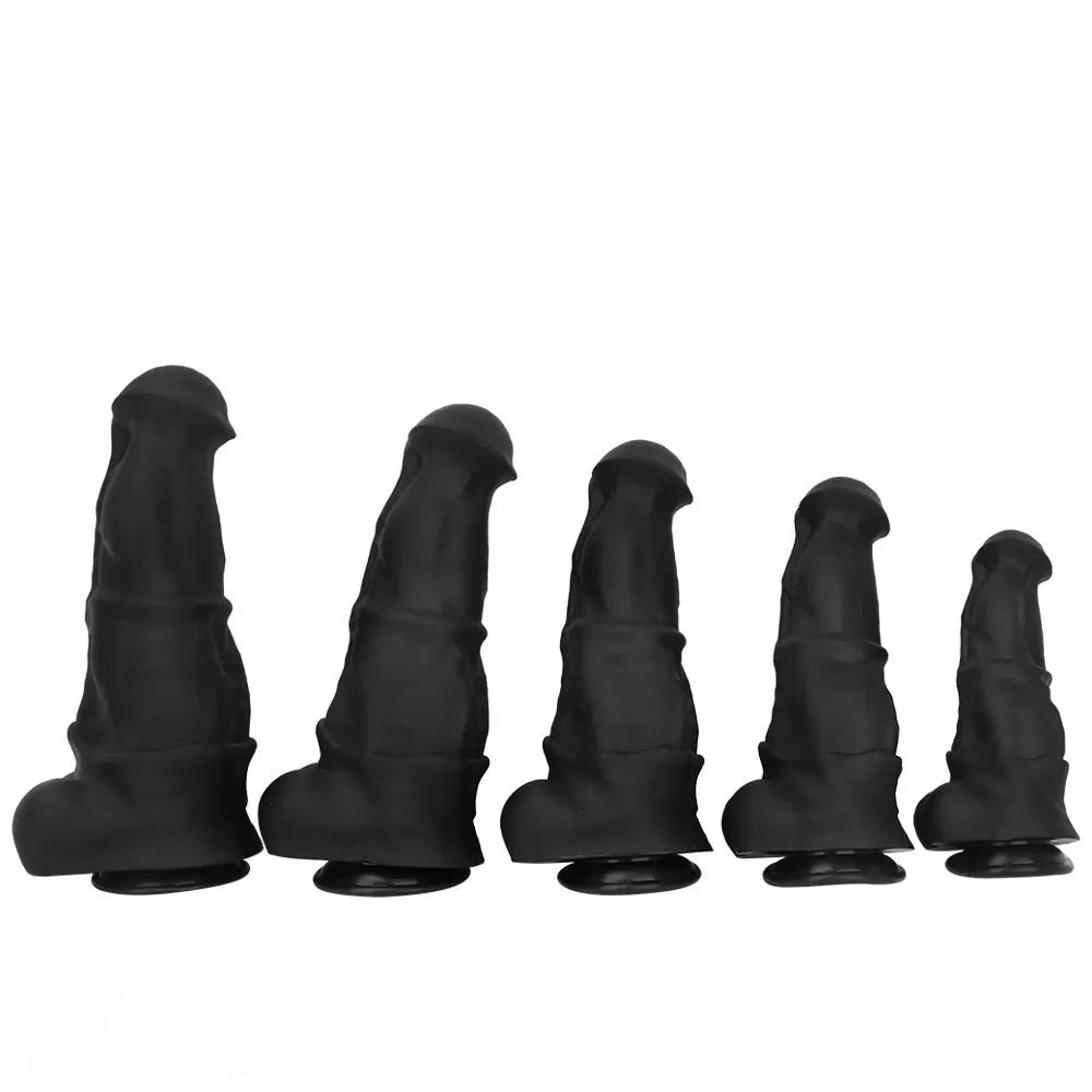 Black extra large thick silicone dildo, photo 14