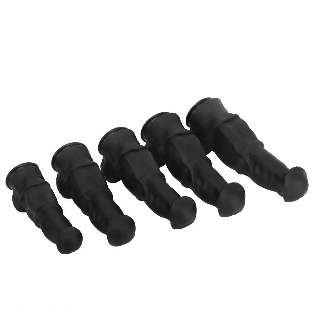 Black extra large thick silicone dildo, photo 15