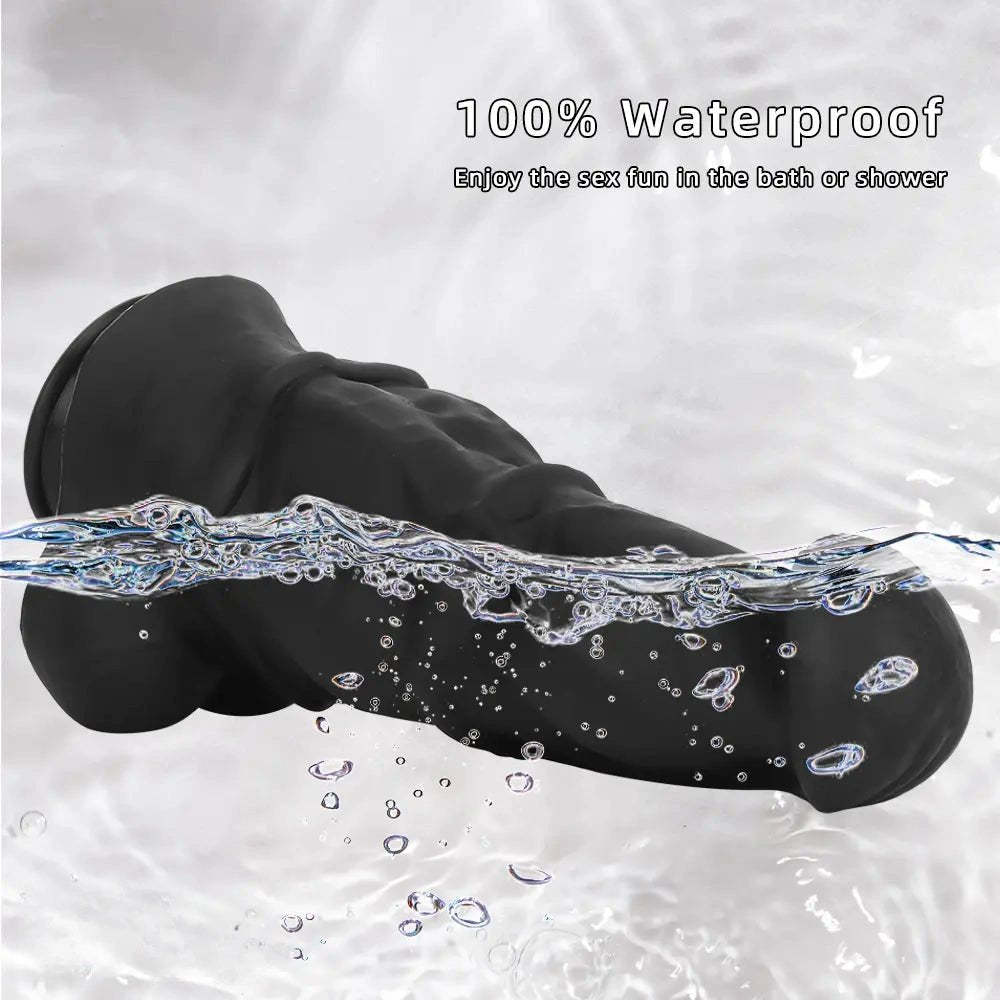 Black extra large thick silicone dildo, photo 7