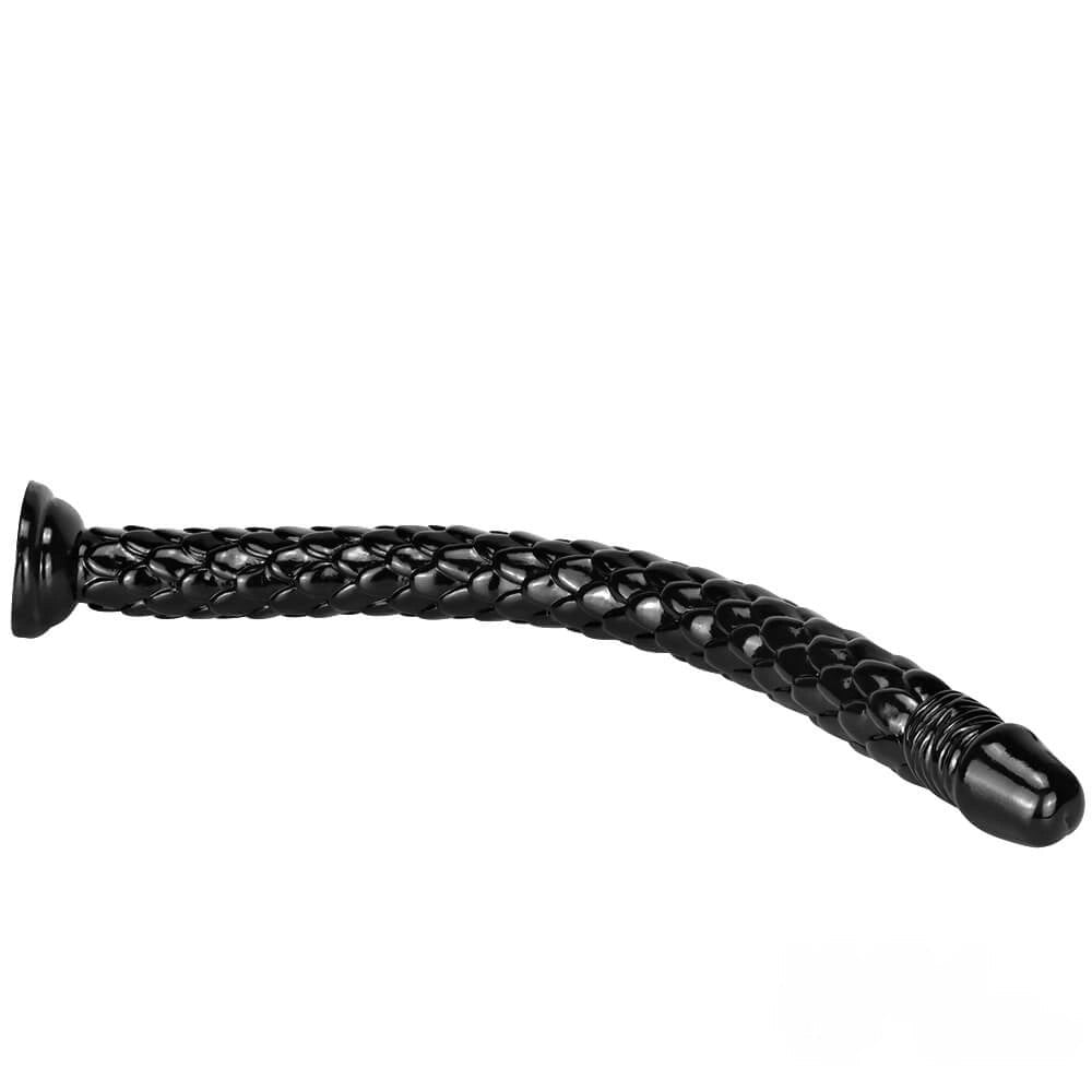 Black extra long realistic dildo, photo 1