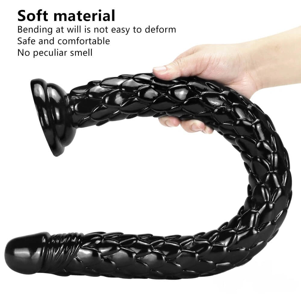 Black extra long realistic dildo, photo 3