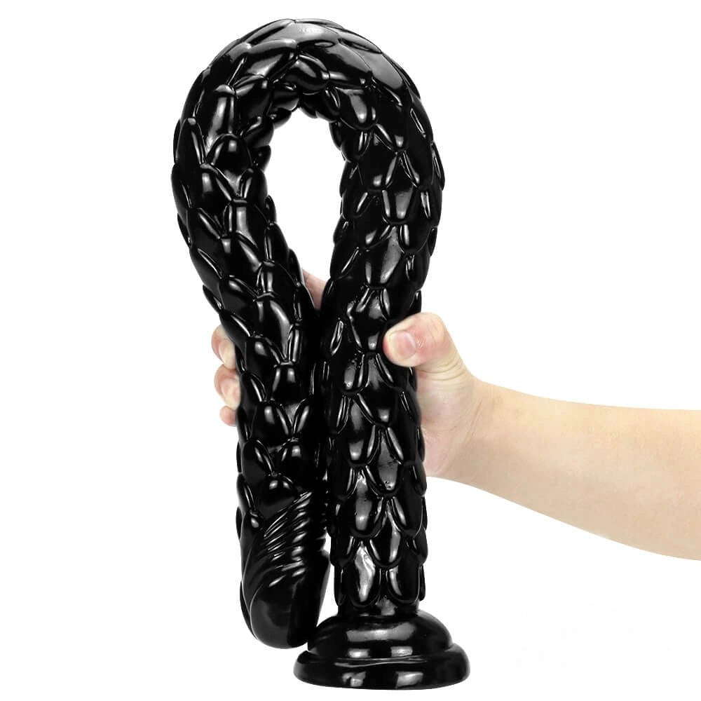 Black extra long realistic dildo, photo 8