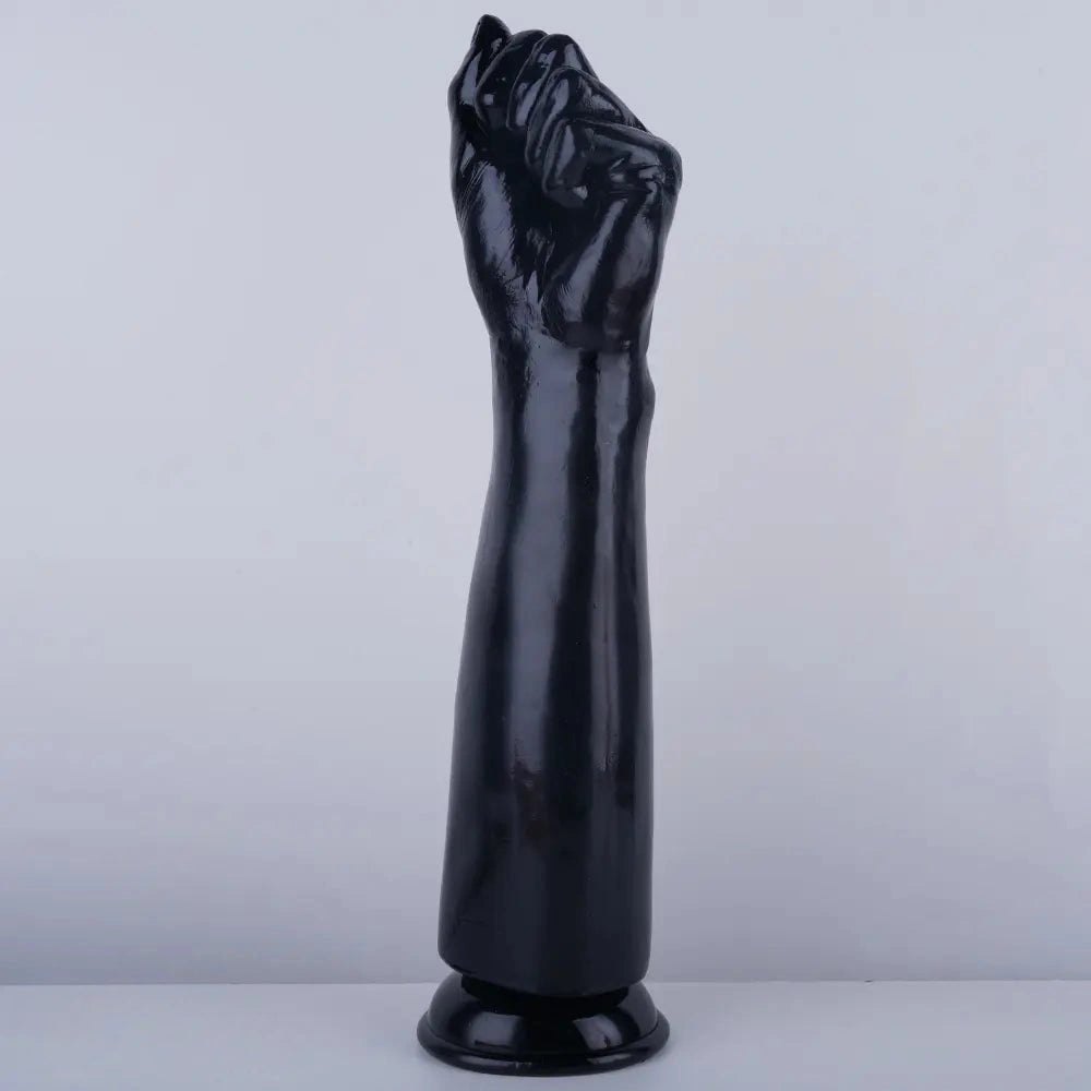 Black and black extra long thick pvc dildo