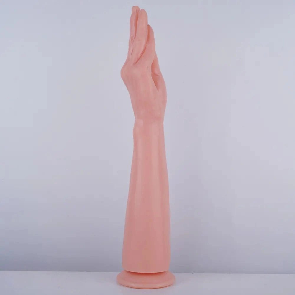 Flesh and black extra long thick pvc dildo