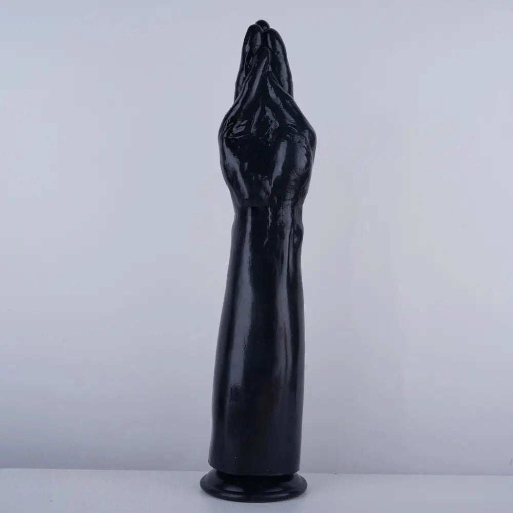 And black extra long thick pvc dildo, photo 13