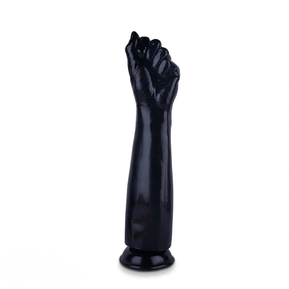 And black extra long thick pvc dildo, photo 9
