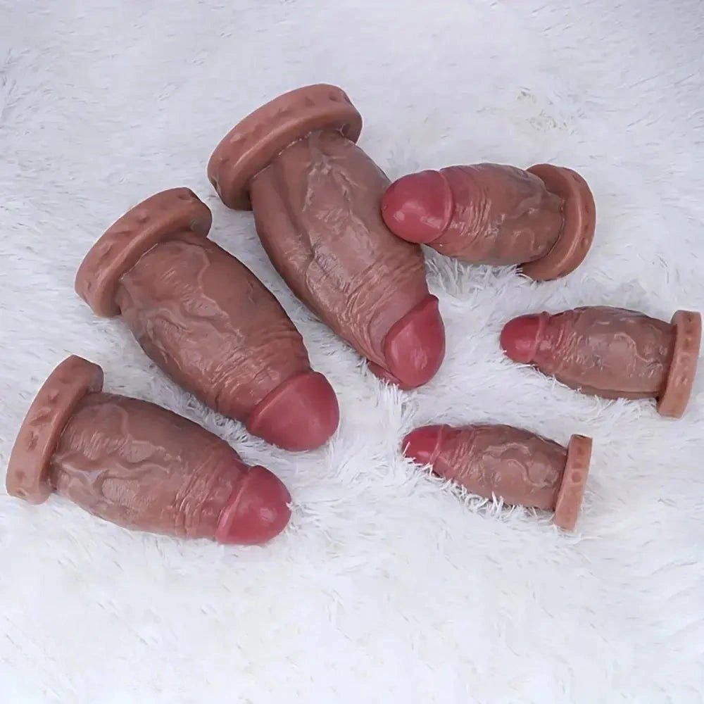 Flesh tone extra thick dildo, photo 11