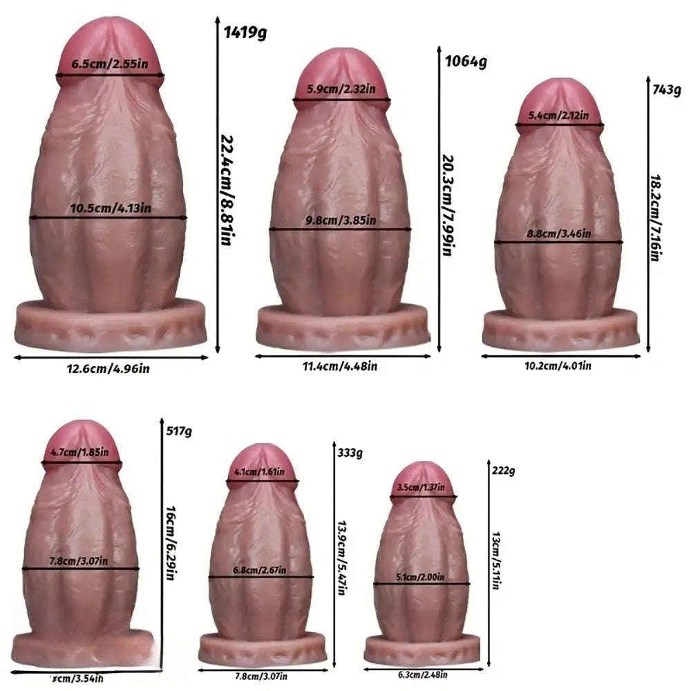 Flesh tone extra thick dildo, photo 4