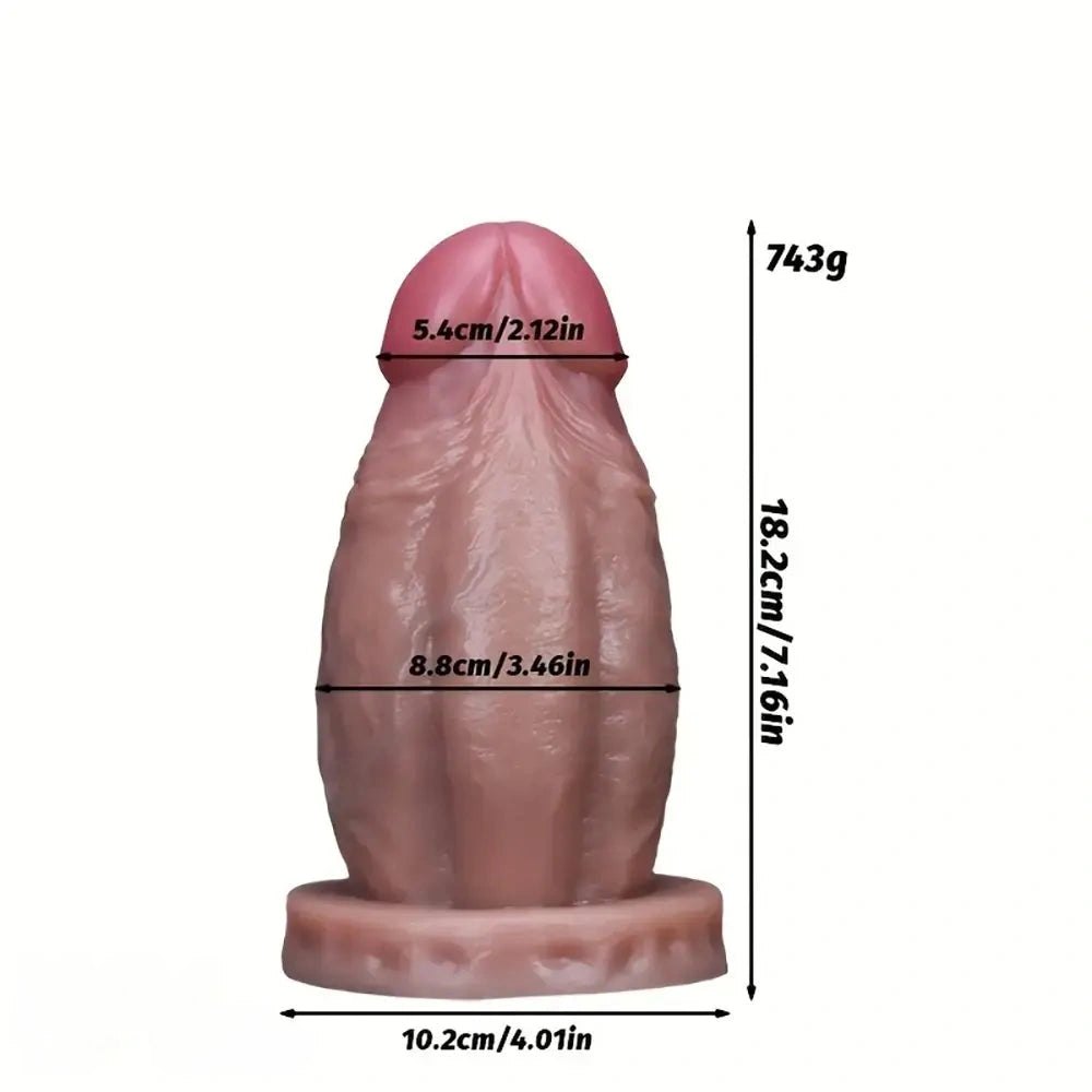 Flesh tone extra thick dildo, photo 5