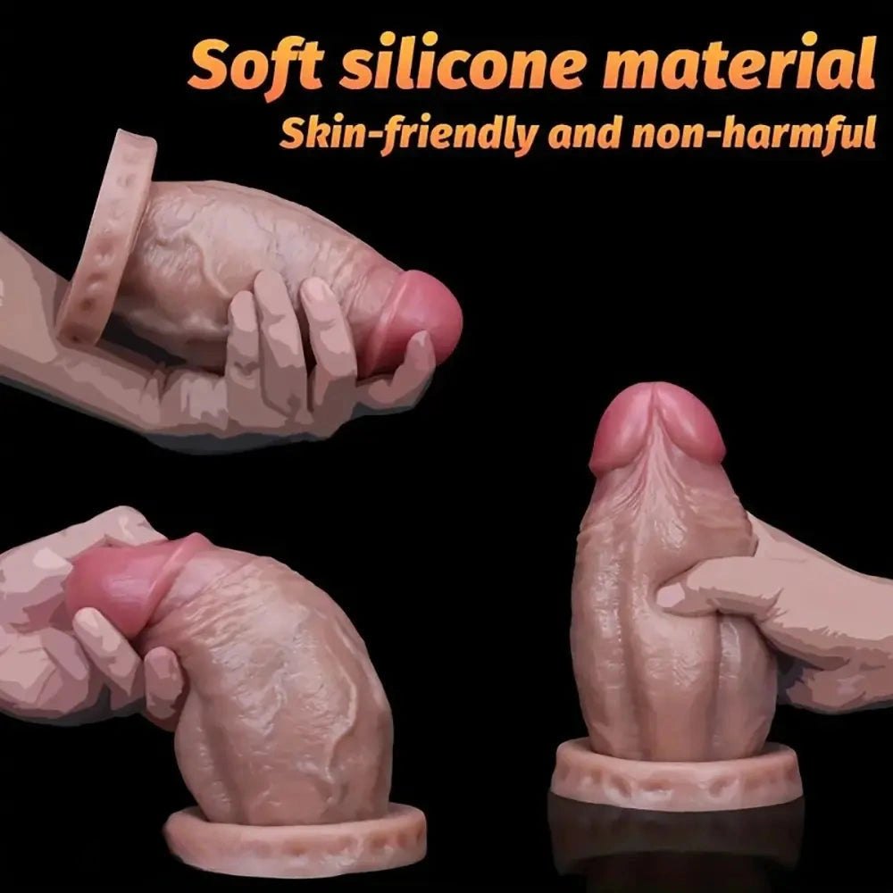 Flesh tone extra thick dildo, photo 8