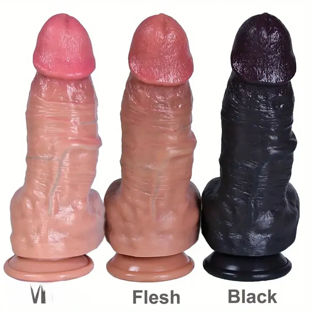 Multi-tone extra thick realistic dildo, photo 1