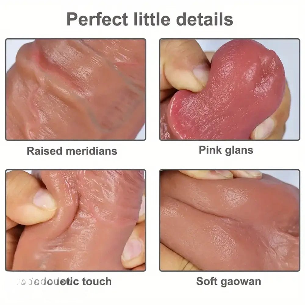 Multi-tone extra thick realistic dildo, photo 10