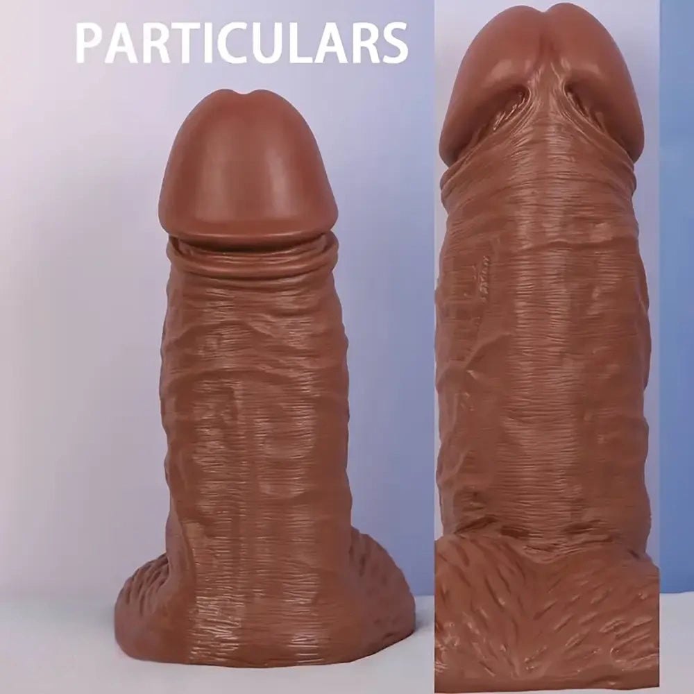 Brown realistic pvc dildo, photo 2