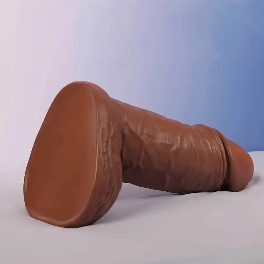 Brown realistic pvc dildo, photo 3