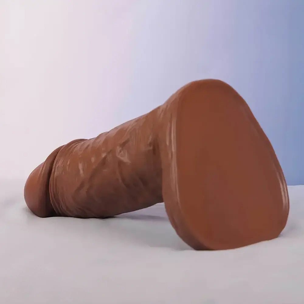 Brown realistic pvc dildo, photo 5