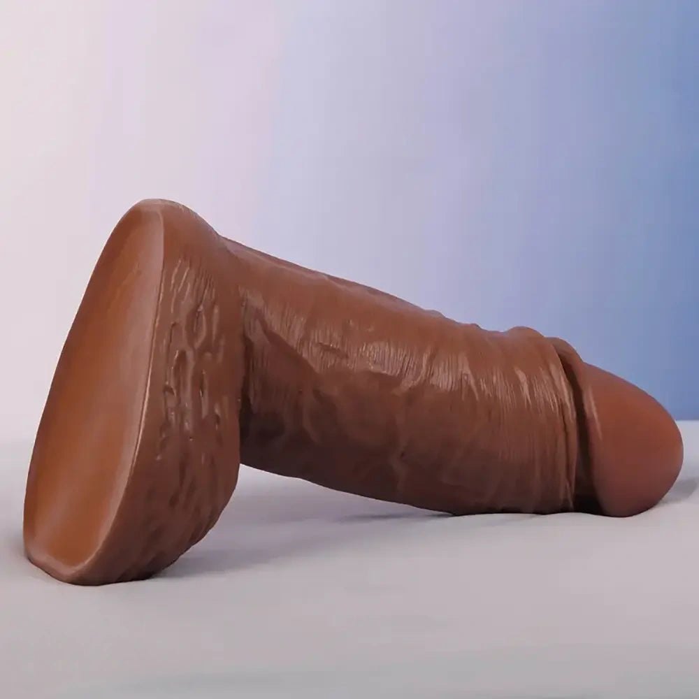Brown realistic pvc dildo, photo 6