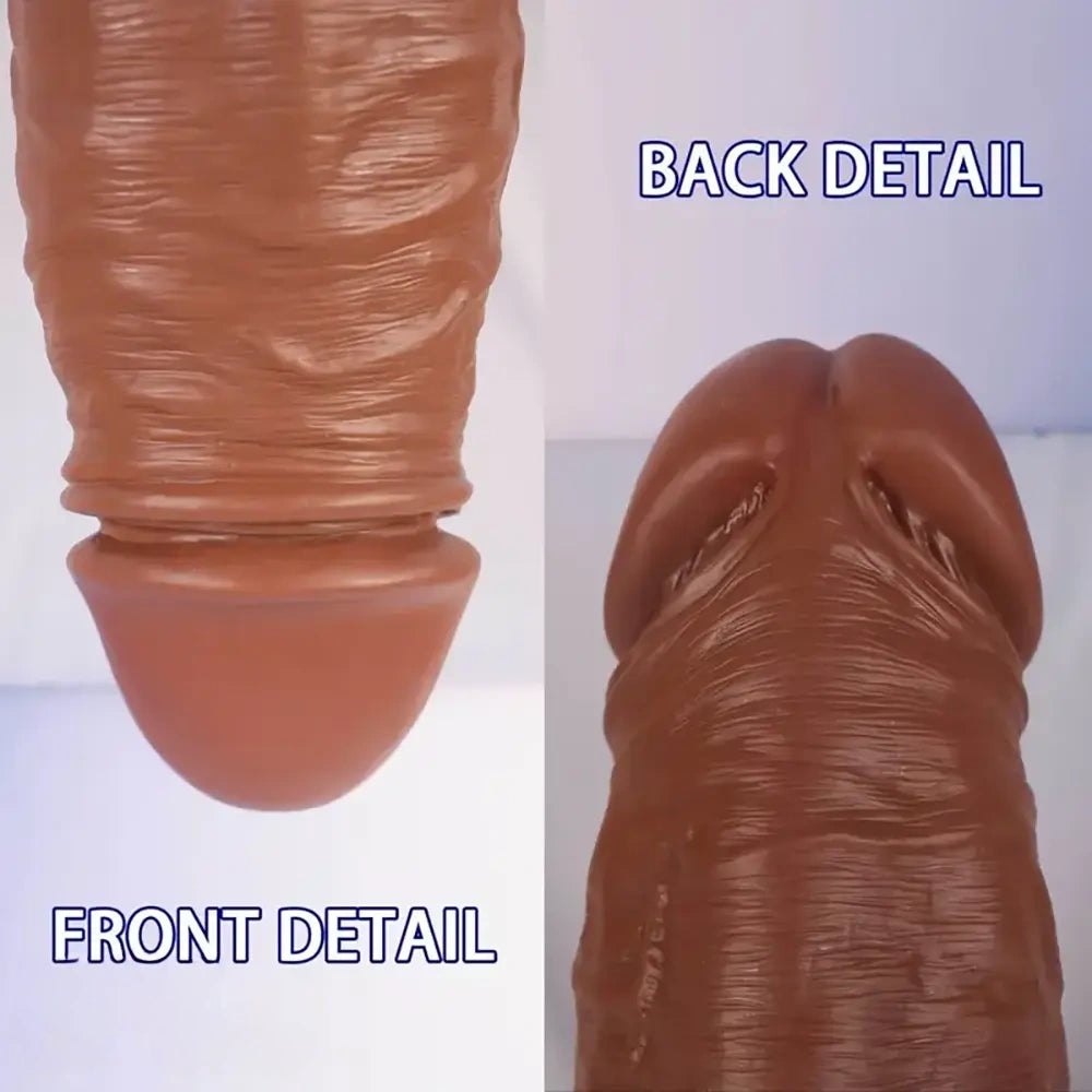 Brown realistic pvc dildo, photo 7