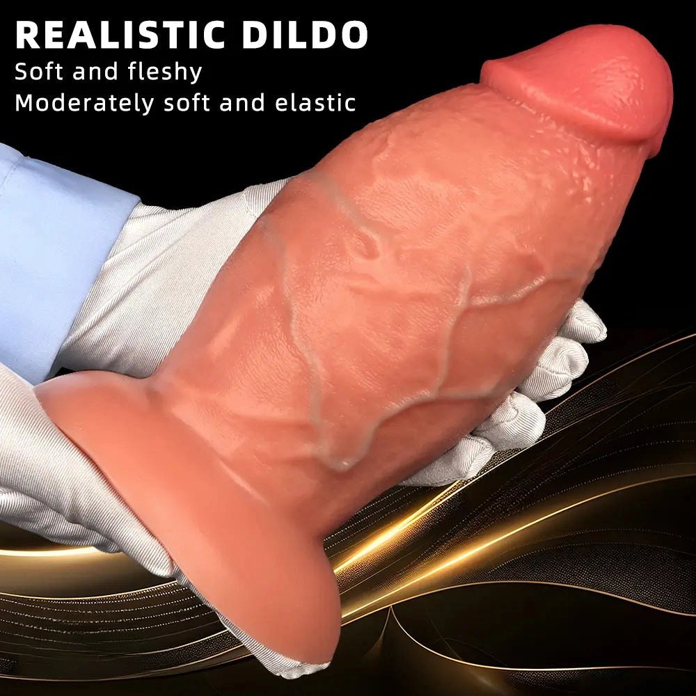Flesh extra thick realistic dildo, photo 2