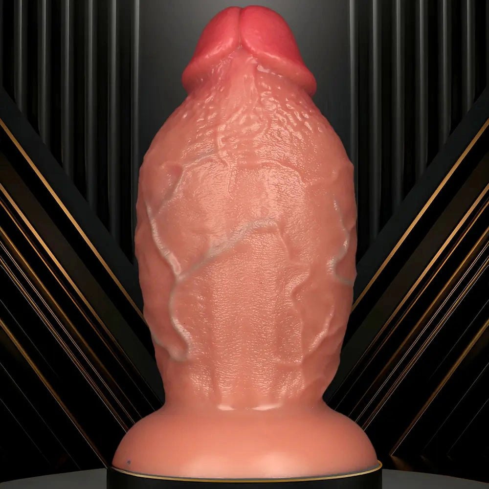 Flesh extra thick realistic dildo, photo 3