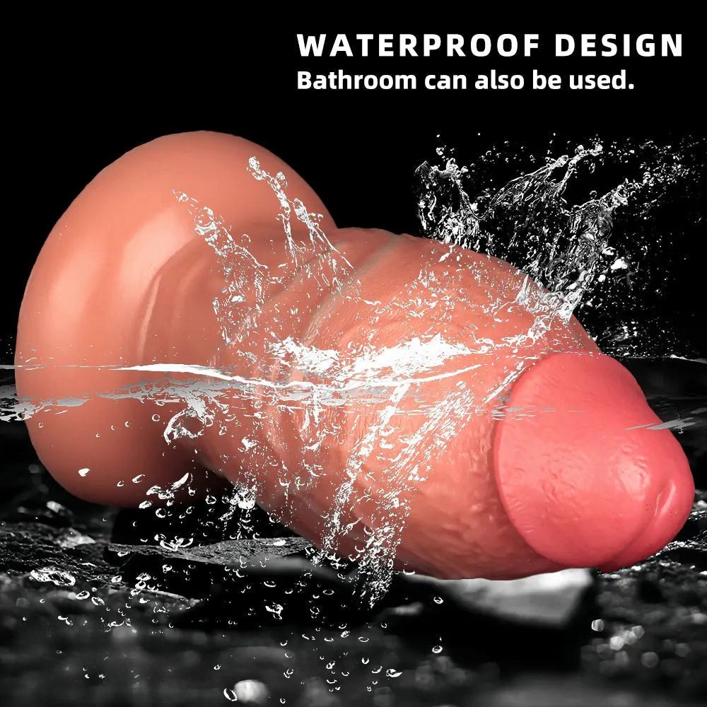 Flesh extra thick realistic dildo, photo 7