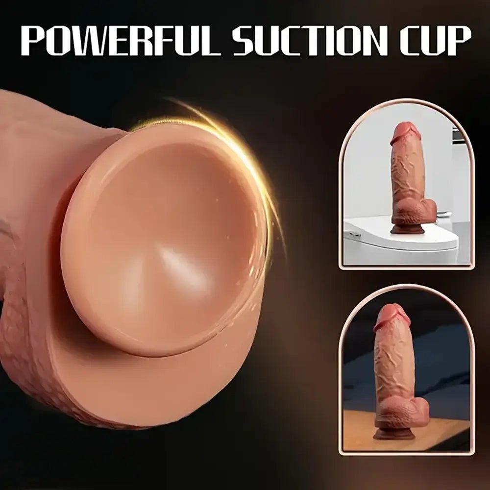 Extra thick realistic silicone dildo, photo 2