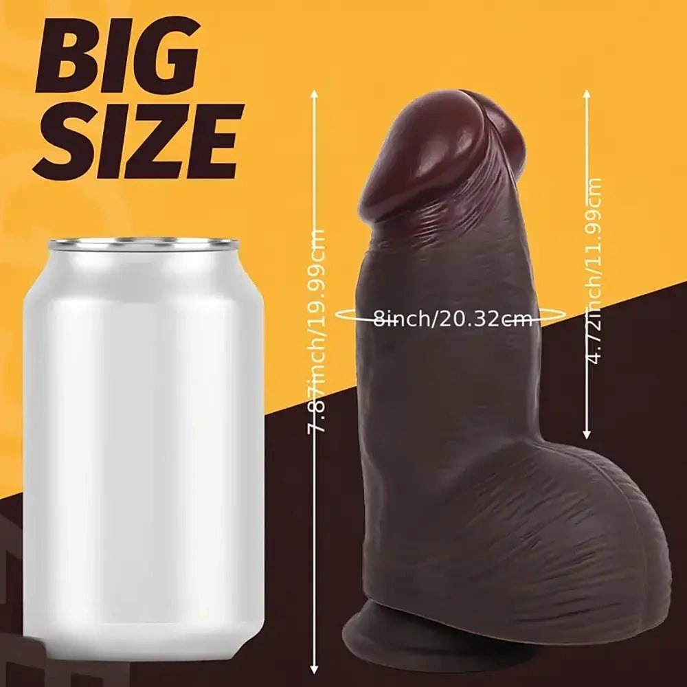 Extra thick realistic silicone dildo, photo 6