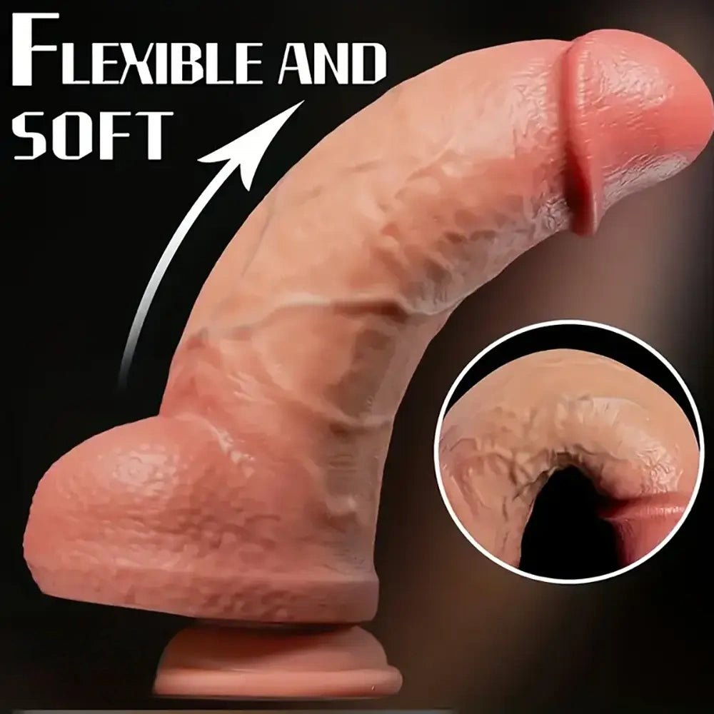 Extra thick realistic silicone dildo, photo 7