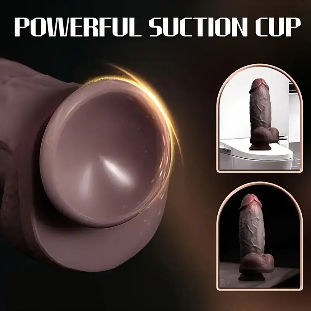 Extra thick realistic silicone dildo, photo 9