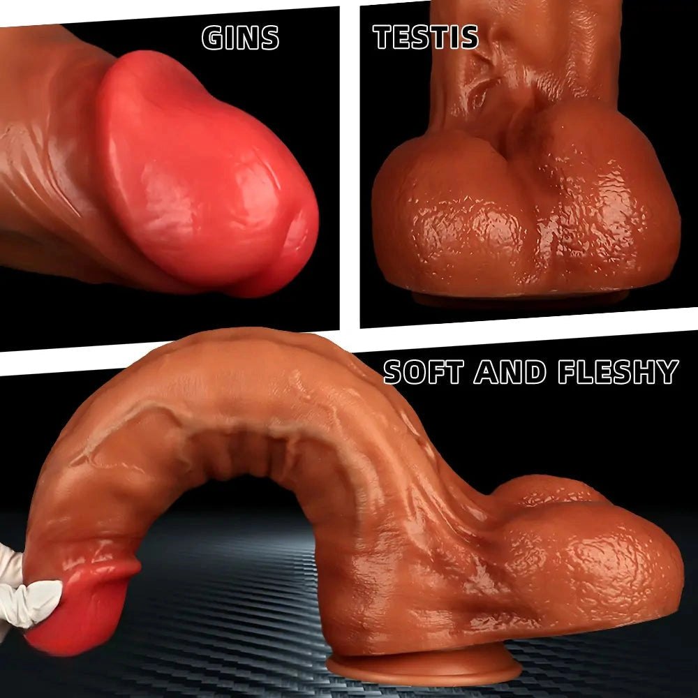 Extra thick silicone dildo, photo 4