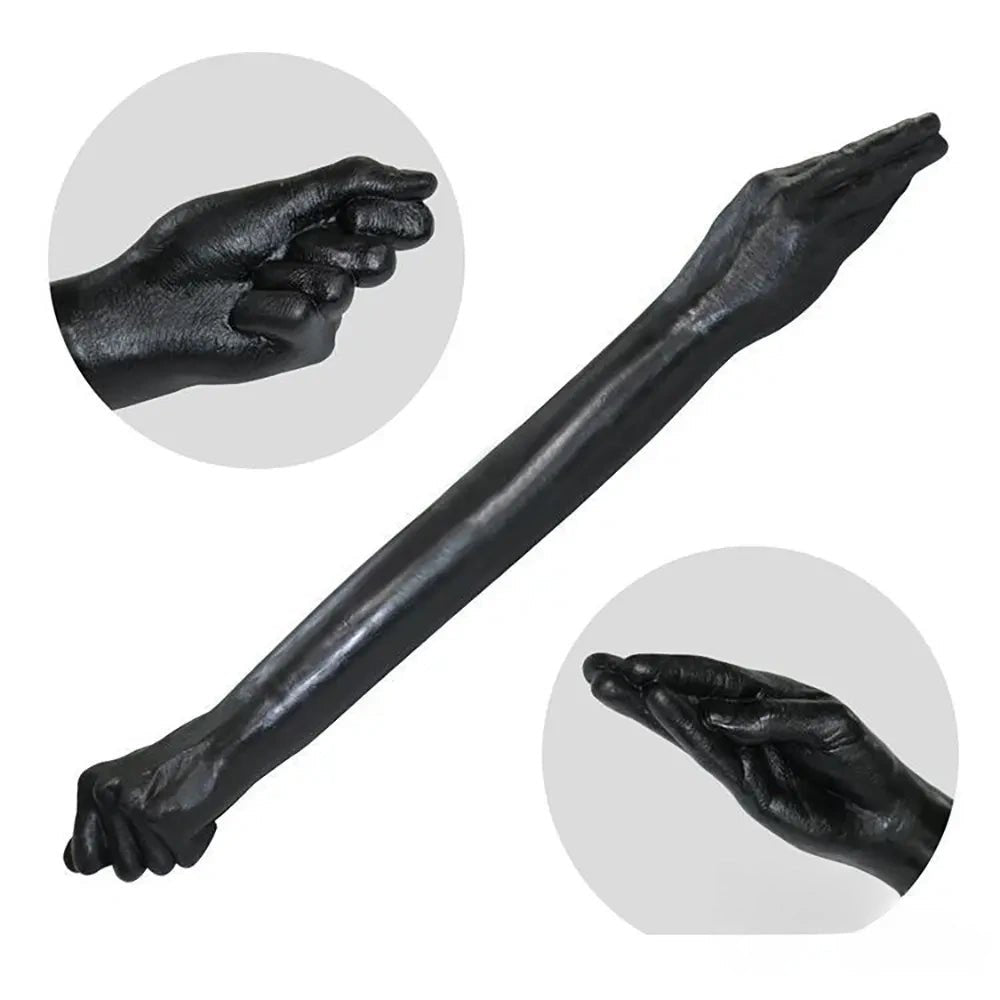 Black forearm shaped extreme dildo, photo 3