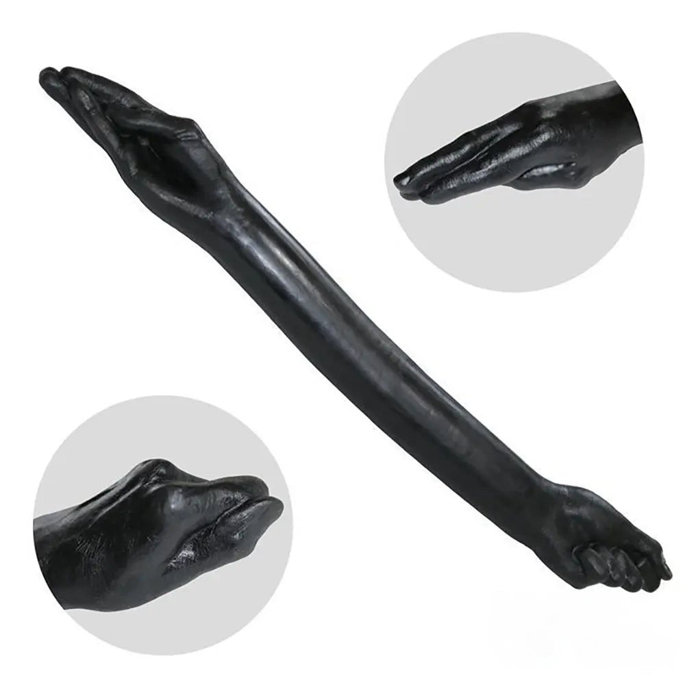 Black forearm shaped extreme dildo, photo 5