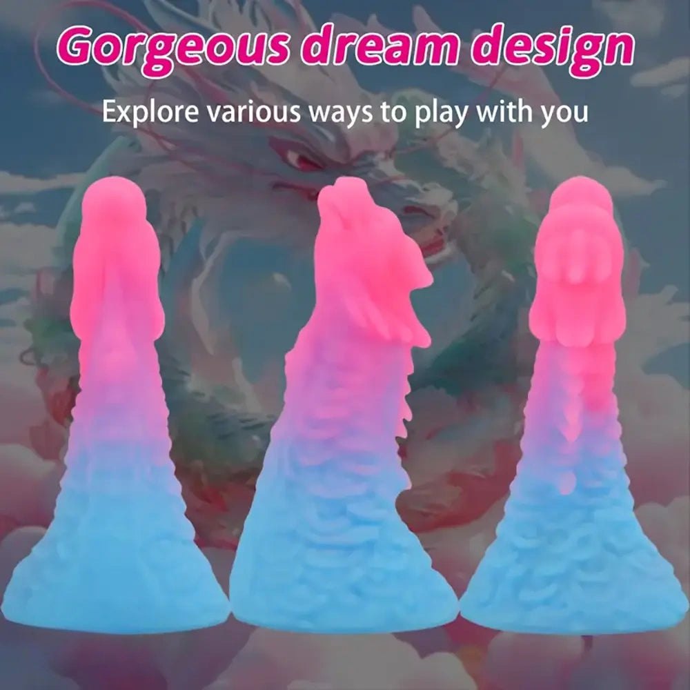 Pink and blue gradient anal dildo, photo 1
