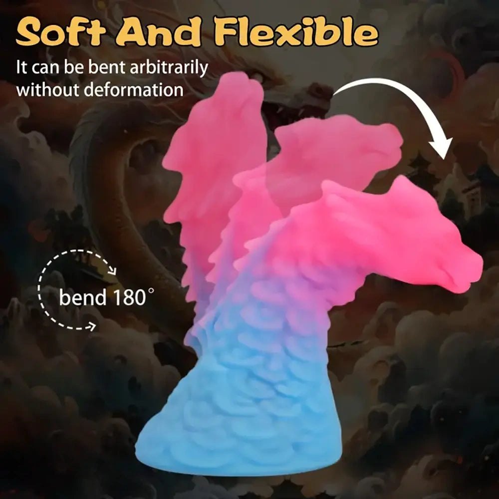 Pink and blue gradient anal dildo, photo 8