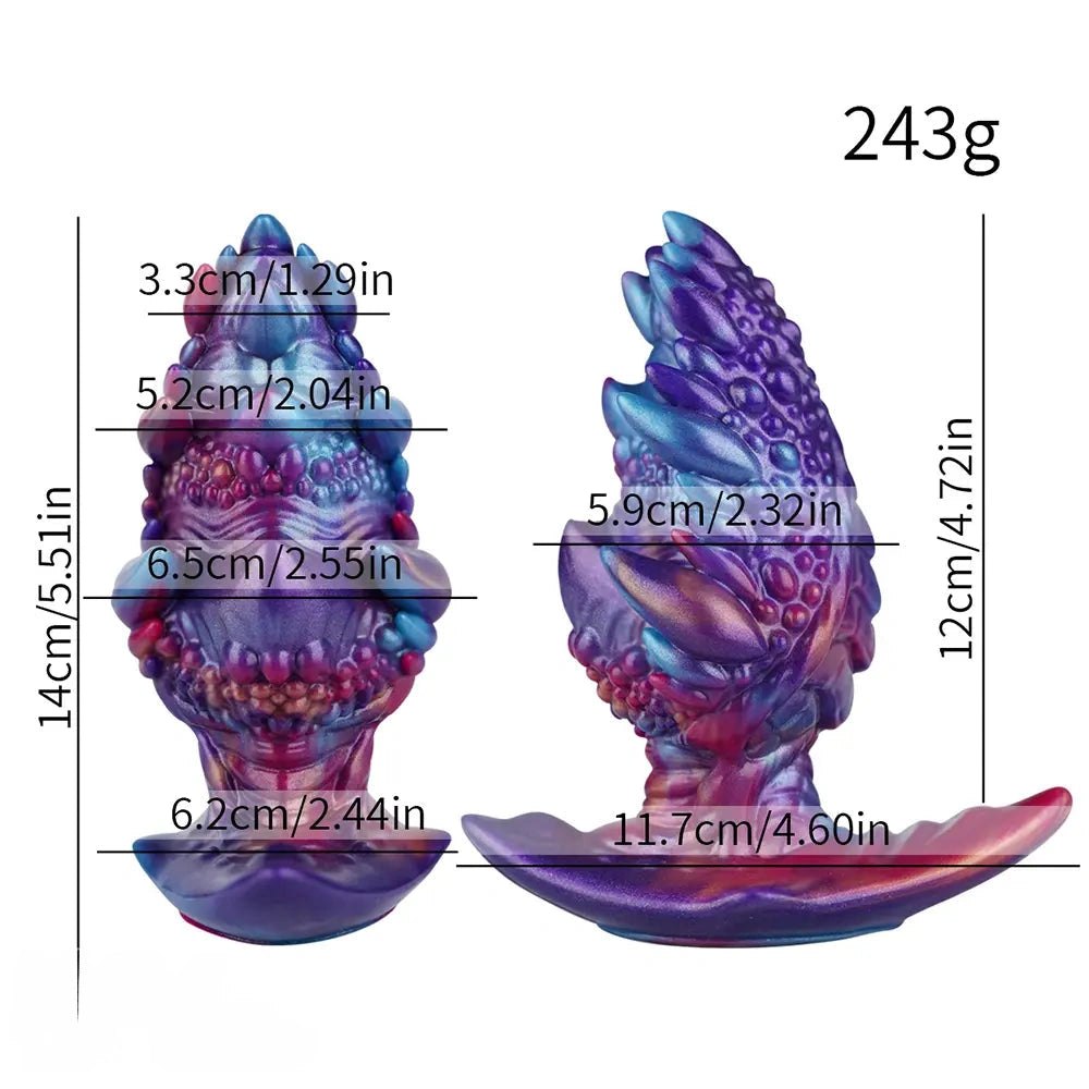 Mixed color textured fantasy creature dildo, photo 8