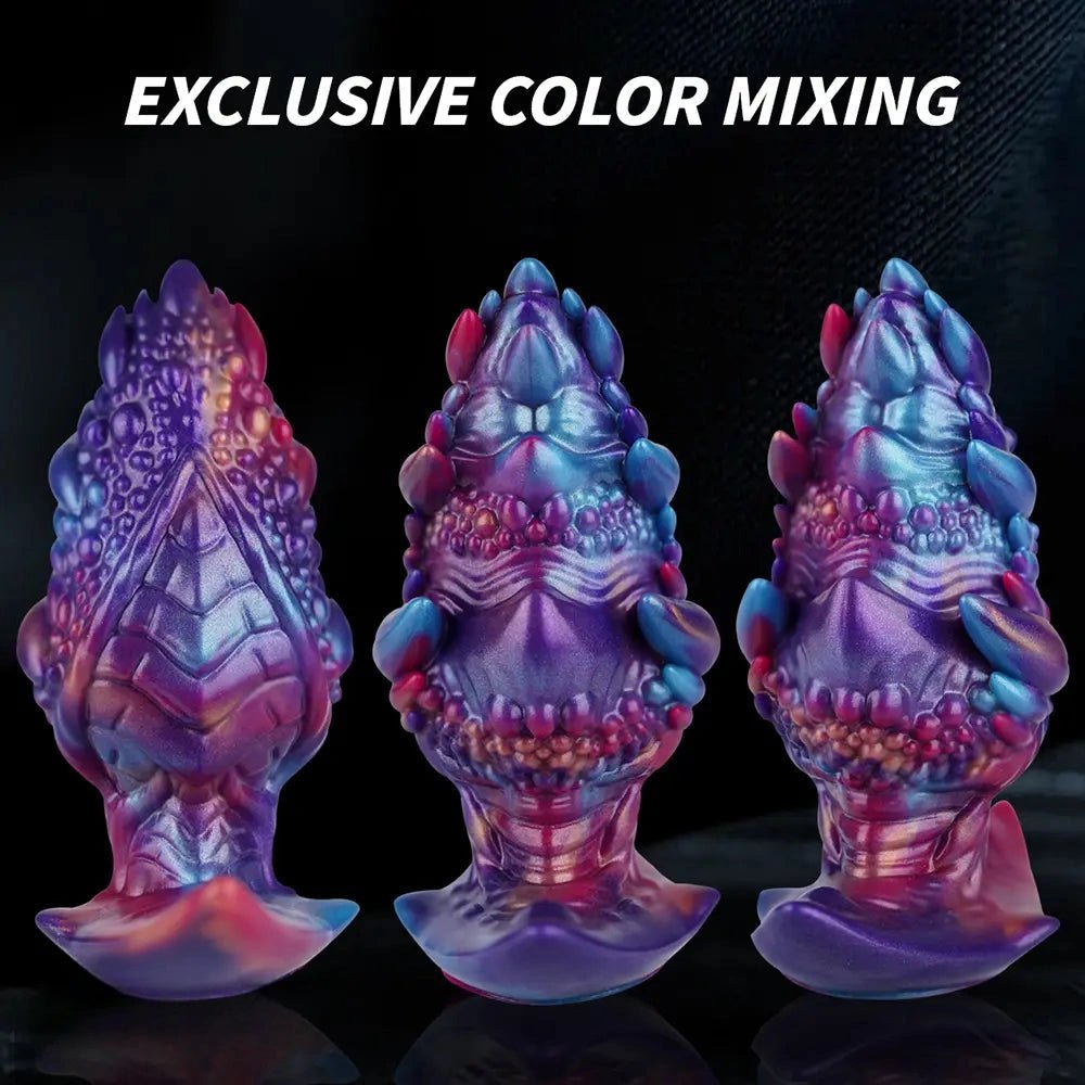 Mixed color textured fantasy creature dildo, photo 9
