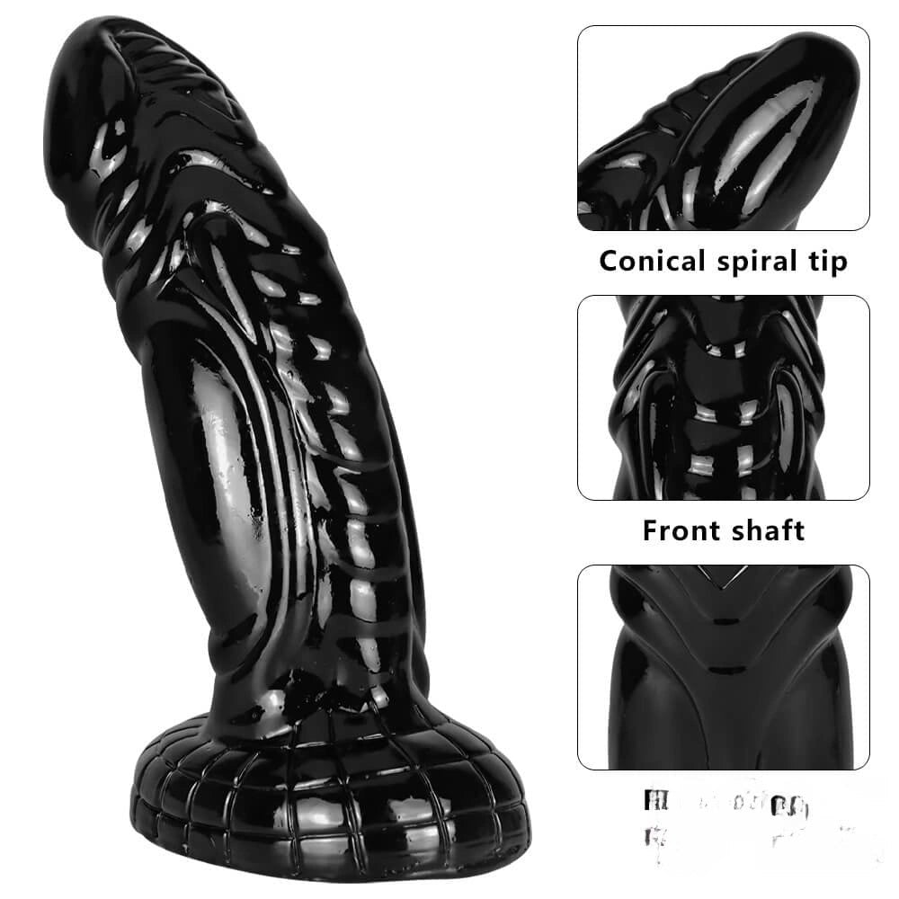 Black fantasy creature PVC dildo, photo 3