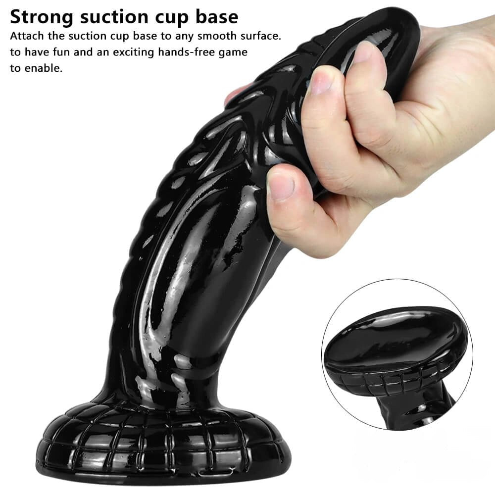 Black fantasy creature PVC dildo, photo 5
