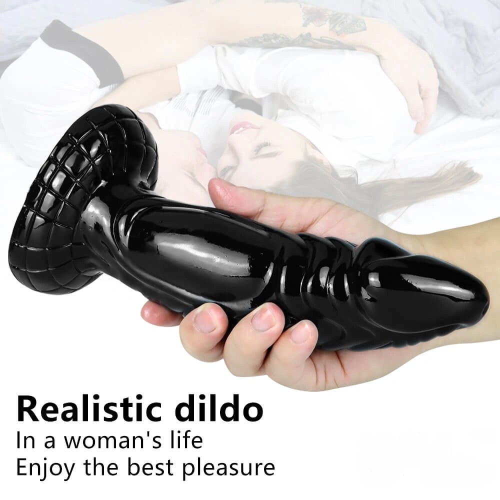 Black fantasy creature PVC dildo, photo 6