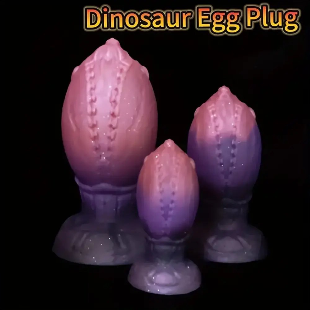 Ridged fantasy dinosaur egg dildo, photo 1