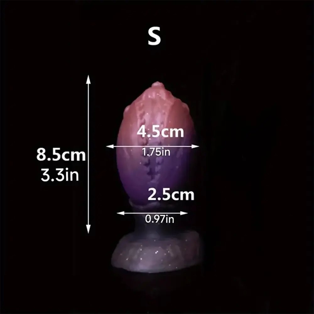 Ridged fantasy dinosaur egg dildo, photo 2