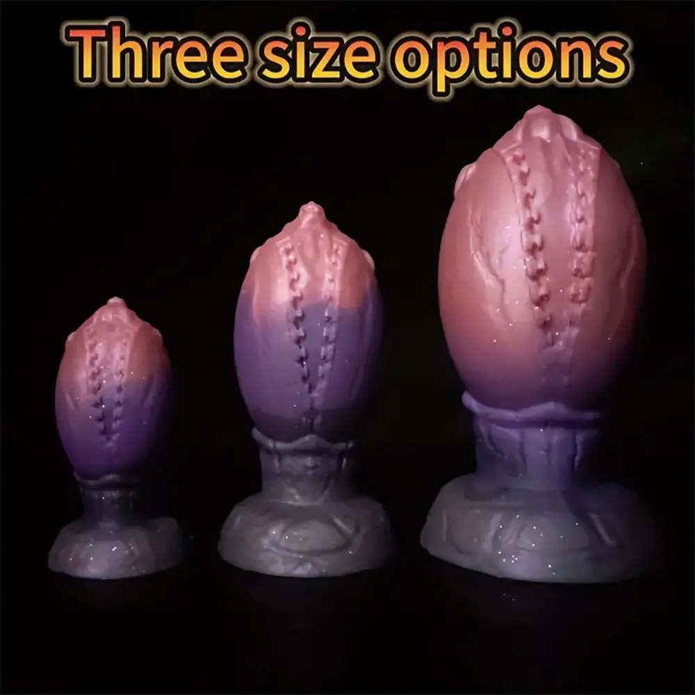 Ridged fantasy dinosaur egg dildo, photo 3