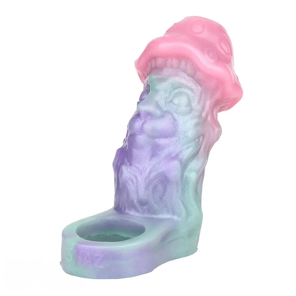 Pastel pink and purple fantasy face hollow sleeve, photo 1