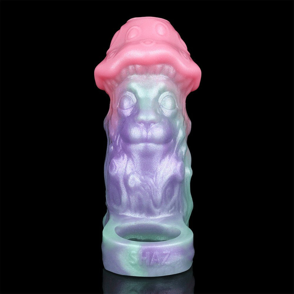 Pastel pink and purple fantasy face hollow sleeve, photo 2