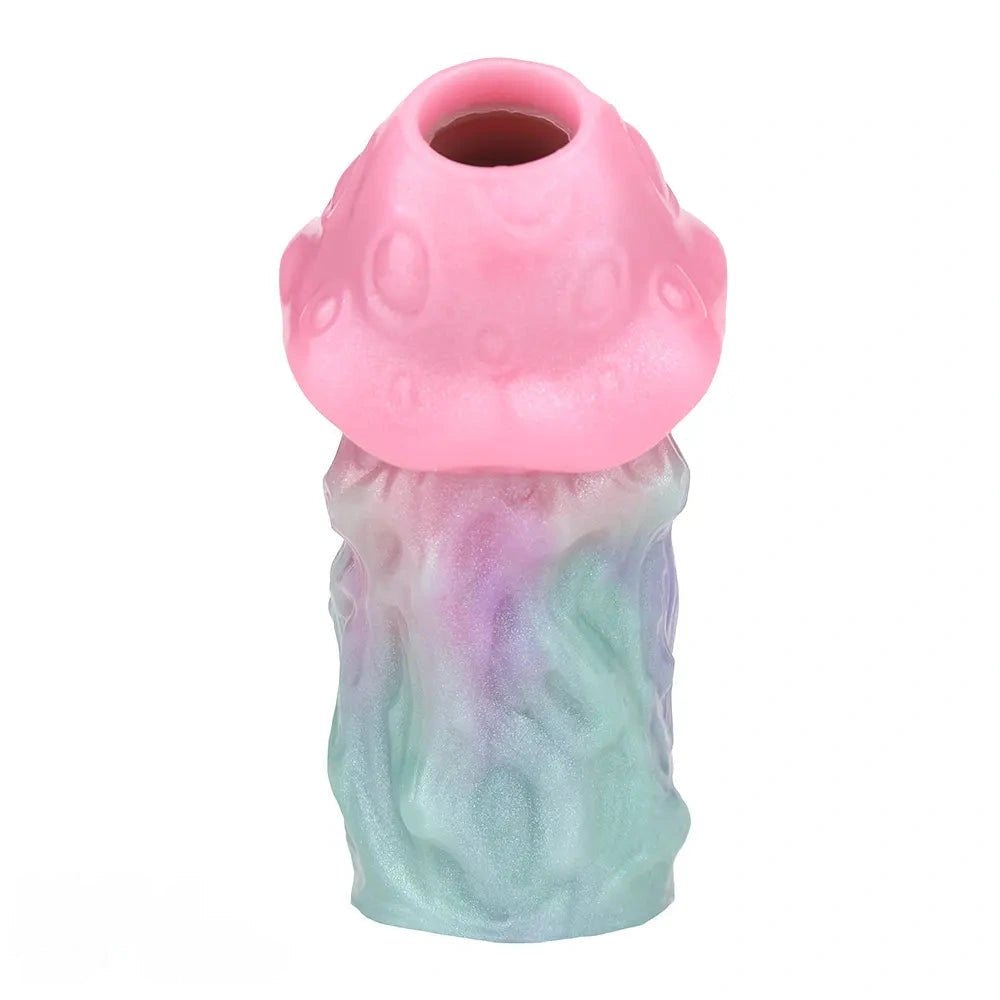 Pastel pink and purple fantasy face hollow sleeve, photo 4