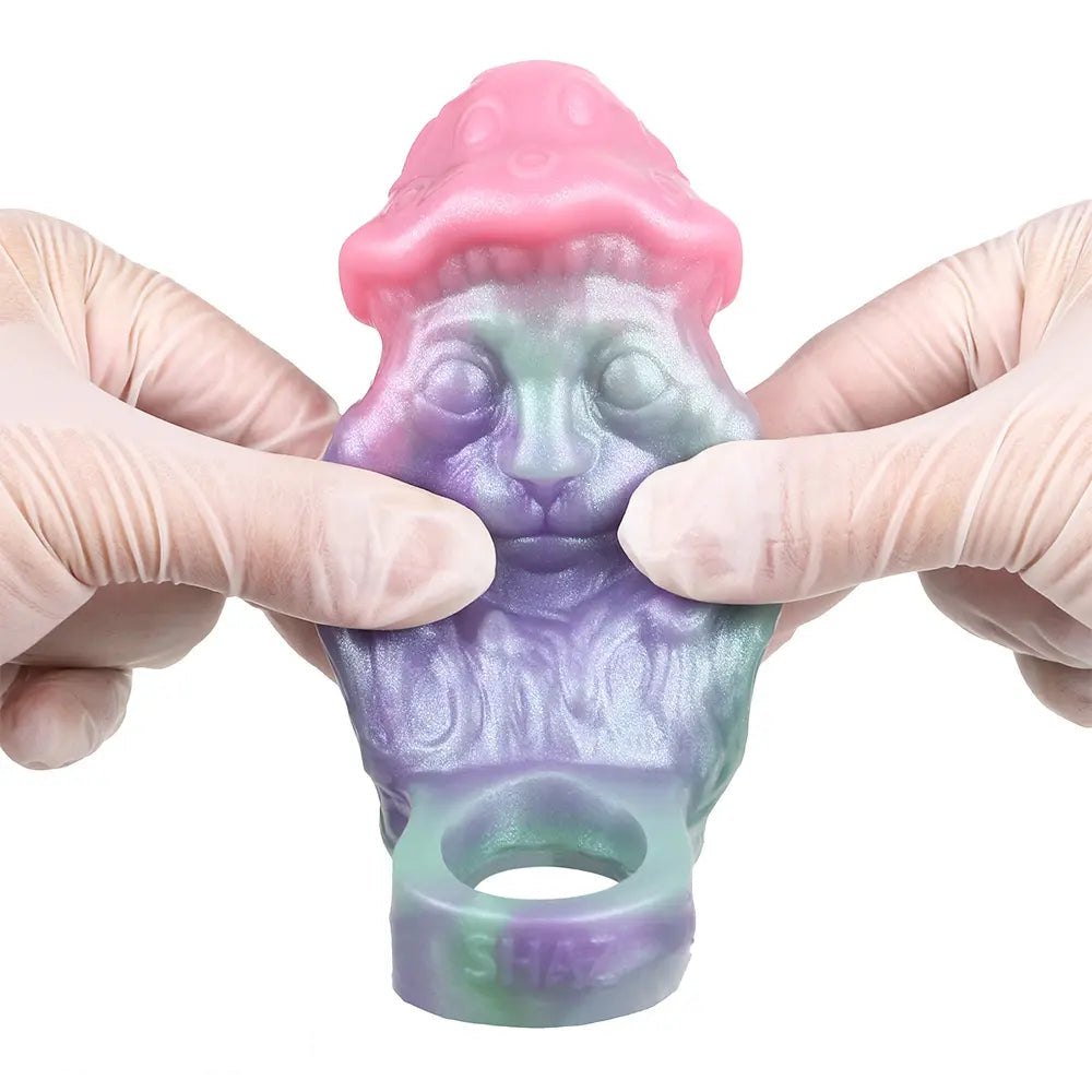 Pastel pink and purple fantasy face hollow sleeve, photo 5