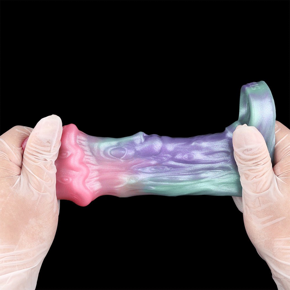 Pastel pink and purple fantasy face hollow sleeve, photo 6