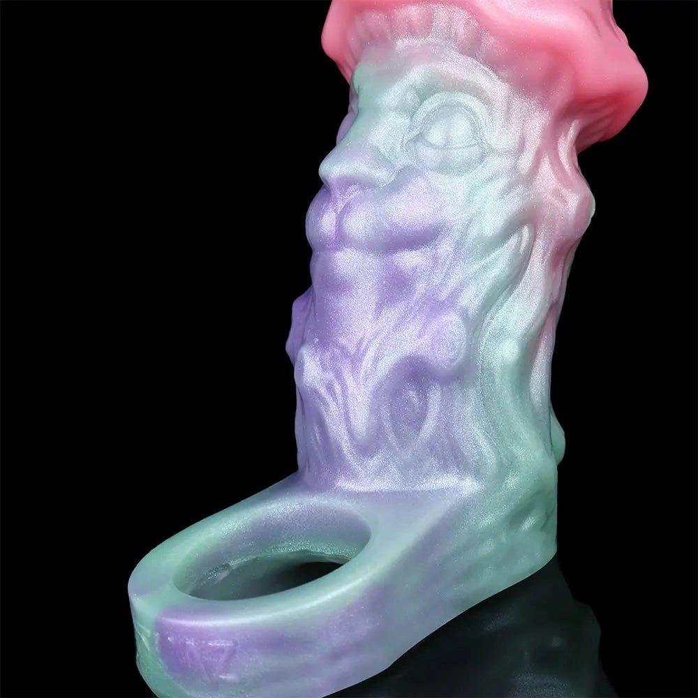 Pastel pink and purple fantasy face hollow sleeve, photo 8