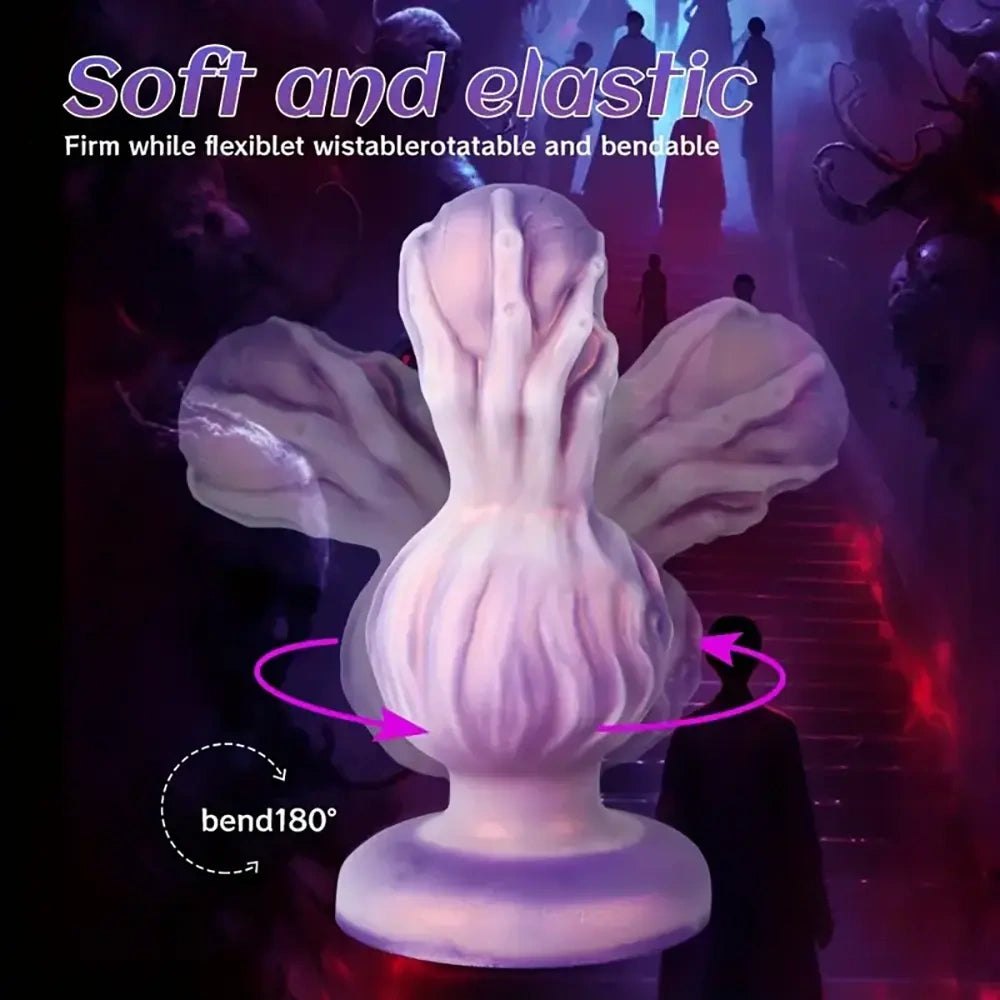 Colorful fantasy face silicone anal plug, photo 3