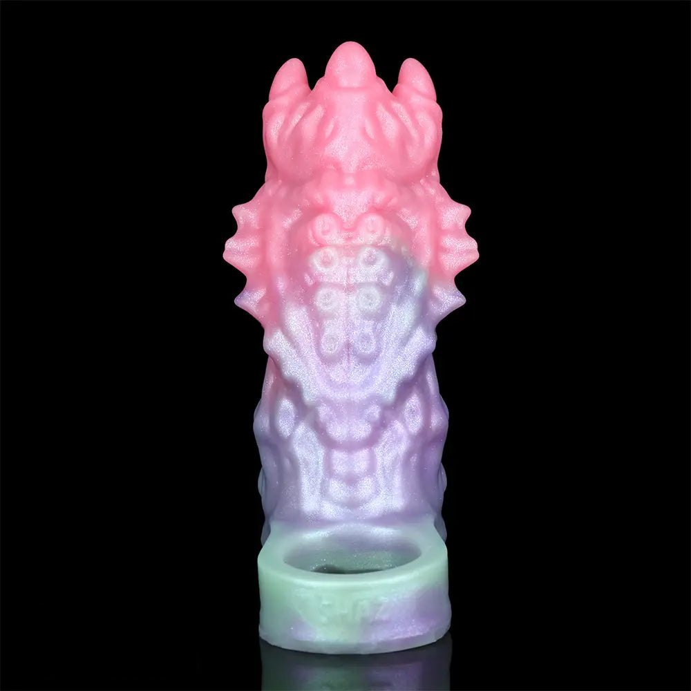 Multi-tone fantasy hollow silicone dildo sleeve, photo 10