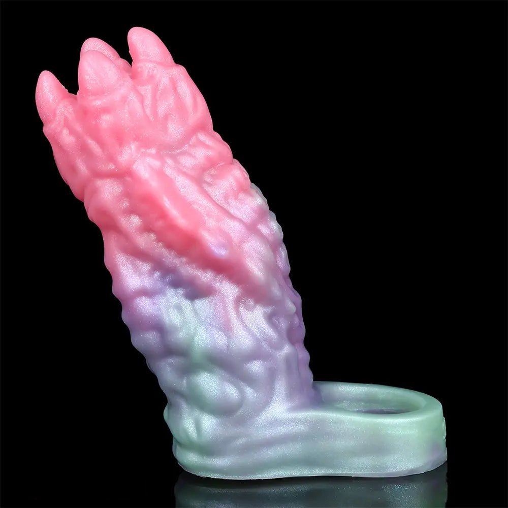 Multi-tone fantasy hollow silicone dildo sleeve, photo 13